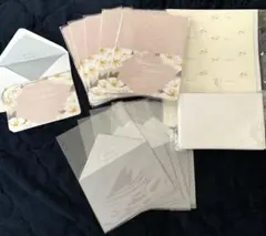 結婚式　招待状　ハワイアン　プルメリア　アロハ　封筒　10部セット　ピアリー