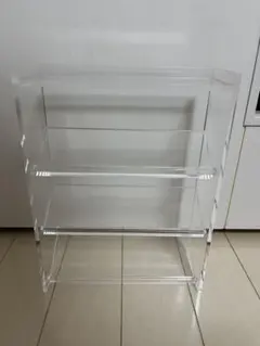 無印良品 アクリルボトルスタンド アクリル製 3段オープンシェルフ 透明