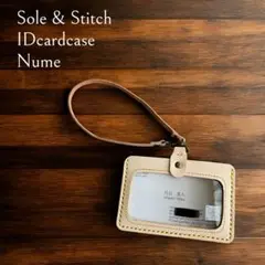 Sole & Stitch◆靴屋が作る革小物◆ヌメ革／IDカードケース／即納品