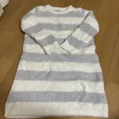 ジェラートピケ　フワフワストライプルームウェア 長袖