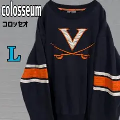 コロッセオ US古着 バージニア州 カレッジロゴ 袖ライン スウェット