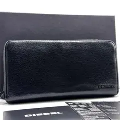 付属品完備✨ディーゼル　長財布　ラウンドファスナー　ブラック　バイカラーのサムネイル