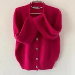 ☆試着のみ☆　YSL イヴサンローラン　レディース　カーディガン　ピンク　M