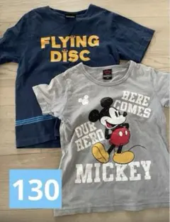 まとめ売り　半袖　トップス　Tシャツ 130 ミッキー　ベビードール