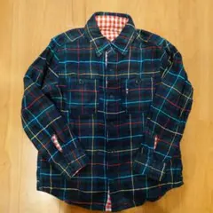 リバーシブルシャツ 120cm　ミキハウス　MIKIHOUSE