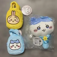ちいかわ ハチワレ うさぎ てのひらバッグ　ぬいぐるみミラー　3点セット