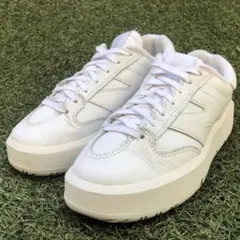 美品23newbalance CT302CLAニューバランス ホワイトHC158