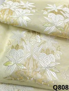 袋帯　ブランド帯　螺鈿細工　観世水　ドット模様　金糸　着物　053a p 未着用 袋帯 観世水 流線 金糸 檜垣模様 着物 053a p