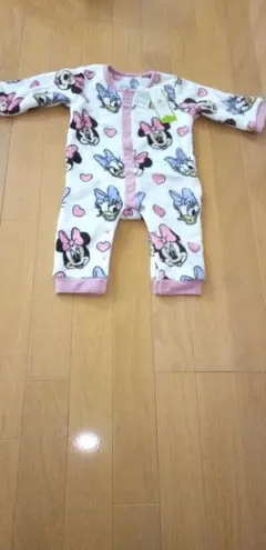 【新品未使用】70～80cmミニー・デイジーロンパース　カバーオール