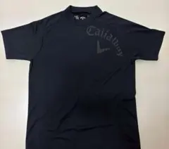 極美品　Callaway ダークネイビー タートル半袖シャツ LLサイズ
