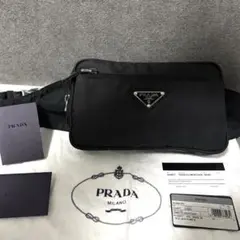 極美品✨　PRADA プラダ　ボディバッグ　ウエストポーチ　三角ロゴ　ナイロン