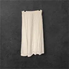 Banana Republic リネン混 フレアスカート ホワイトのサムネイル