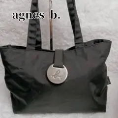 agnes b. VOYAGE ブラック トートバッグ ナイロン