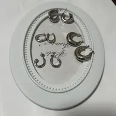 シルバーピアス　5セットまとめ売り