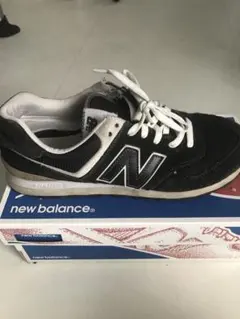 New Balance 574 ブラック/ホワイト