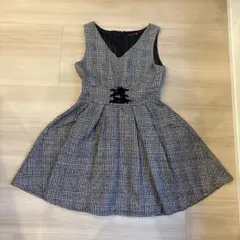 Lovetoxicノースリーブワンピース Lサイズ ブラック・ホワイトチェック