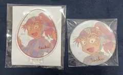 忍たま乱太郎 プリズムパターン アクスタ 缶バッジ 伊作 2点