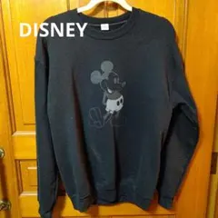 Disneyミッキーマウス·トレーナー/スウエット★裏起毛ブラック