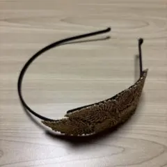 ゴールドリーフモチーフ カチューシャ ヘアアクセサリー
