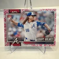 【グラント・ホームズ】世界限定99枚　Topps 桜パラレル Braves