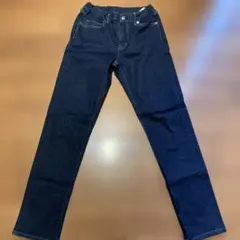 UNIQLO Kids 濃紺 ストレートジーンズ 160