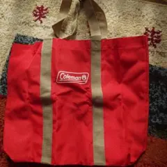 Coleman 赤 トートバッグ