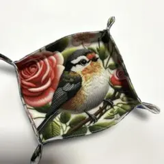 ハンドメイド　ファブリックトレイ