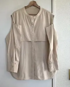 CRAFTベージュ ボタン付きシャツ 半袖・スカートセット - メルカリ