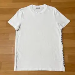 モンクレール　刺繍ロゴ　ホワイト　M サイドロゴ　Tシャツ　5S407のサムネイル