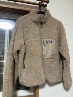 KANGOL カンゴール　ボアジャケット ブルゾン ベージュ モコモコジャケット