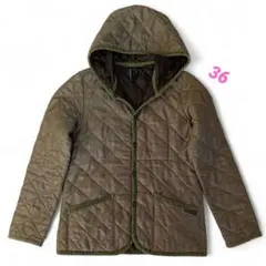 【36】ラベンハム キルティングコート　ジャケット　フード付き イギリス製