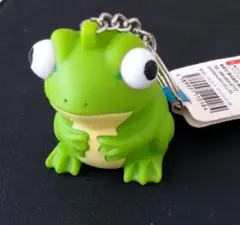 飛び出しマスコット カエル キーチェーン ストラップ マリンシリーズ