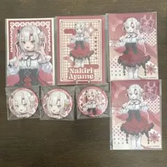 ホロライブ　ONIKAWAII化計画　百鬼あやめ　缶バッジ　クリアブロマイド