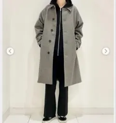 美品　GU コージーメルトンバルマカーンコート　XS ベージュ351305