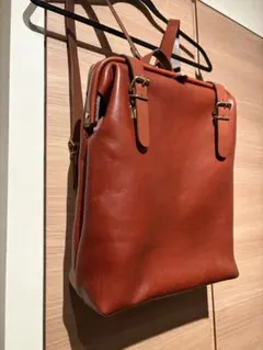 【美品】 HERZ ヘルツ ラックスリュック リュック ブラウン　本革　レザーのサムネイル