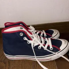 CONVERSE ネイビー レッド ハイカットスニーカー