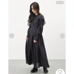【FURFUR】フリルスリーブシャツワンピース