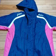 asics ベンチコート サイズ130 青・ピンク