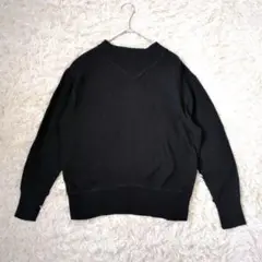 マーガレットハウエル　MHL 24SS コットン　ニット　春秋服　黒　Ⅱ