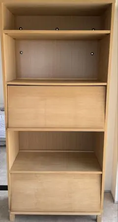 そ102)和製ヴィンテージ 無垢材 本棚 ラック 無印良品風 ナチュラル