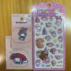 マイメロ Tok!Tok! 3Dシール・ワッペン(2枚)セット
