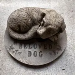 犬の彫刻 オーナメント BELOVED DOG 約20cm