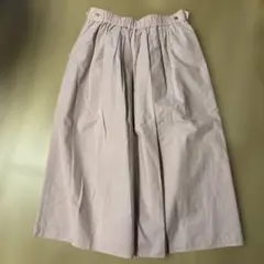 ビューティーアンドユース　膝丈スカート(ピンク)