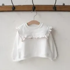 flo フリル　トレーナー　mtm ピンク　ベビー服　秋服