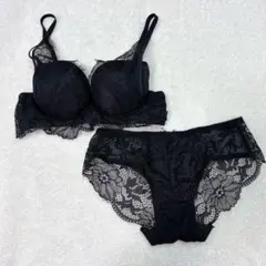 盛りブラ ショーツ セット レース ブラジャー ショーツ 上下2点セット M