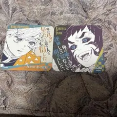 鬼滅の刃　原画展　アートコースター　獪岳　我妻善逸　2枚セット