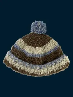 ビーニー ニット帽 クラッシャーハット かぎ針編み