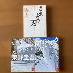 東野圭吾3作品さまよう刃、疾風ロンド、白銀ジャック