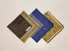 メンズハンカチ ３枚セット 新品＆used品 ウンガロ他