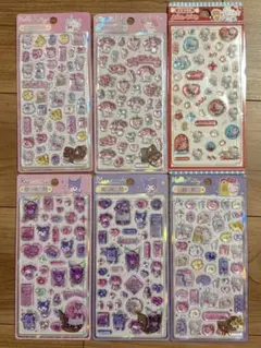 サンリオ 海外限定正規品 ぷっくりシール 6点セット